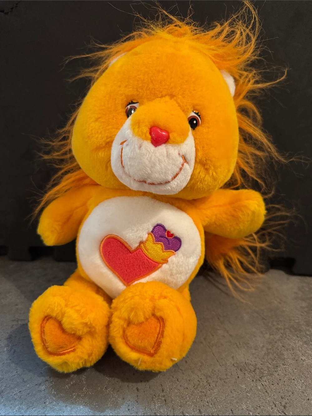 Care Bear Cousins Brave Heart Lion 20" Plush Stuffed Animal Large 2004 Vintage